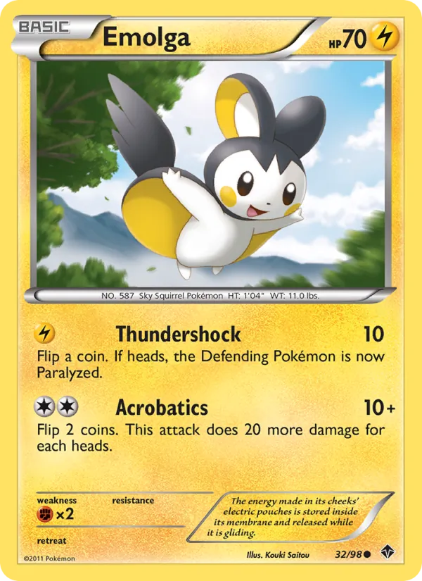 Emolga (Emerging Powers #32/98)