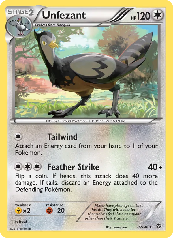 Unfezant (Emerging Powers #82/98)
