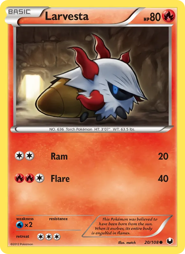 Larvesta (Dark Explorers #20/108)
