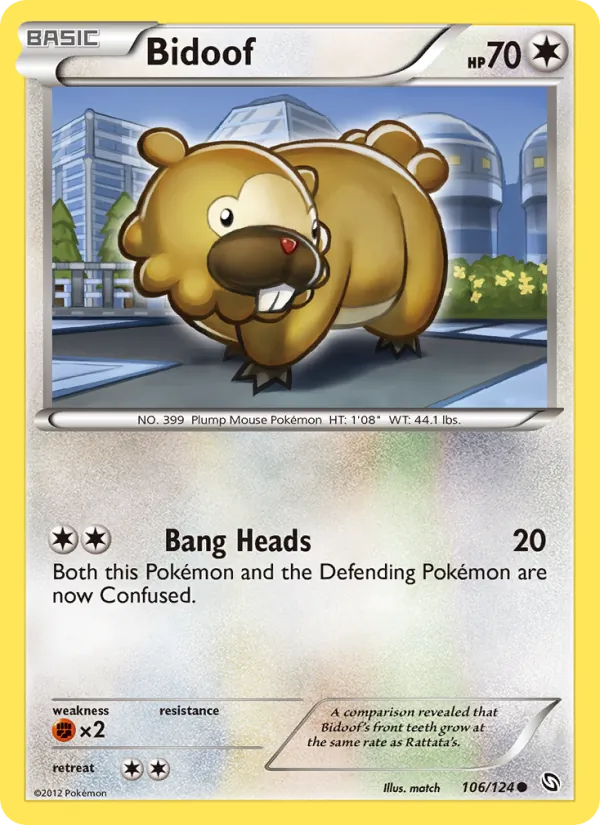 Bidoof (Dragons Exalted #106/124)