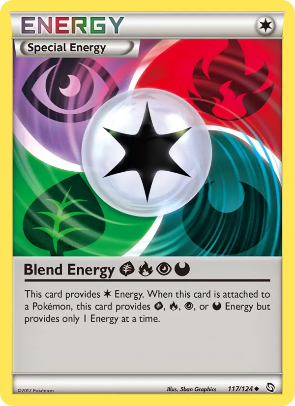 Blend Energy Grass Fire Psychic Darkness (Dragons Exalted #117/124)
