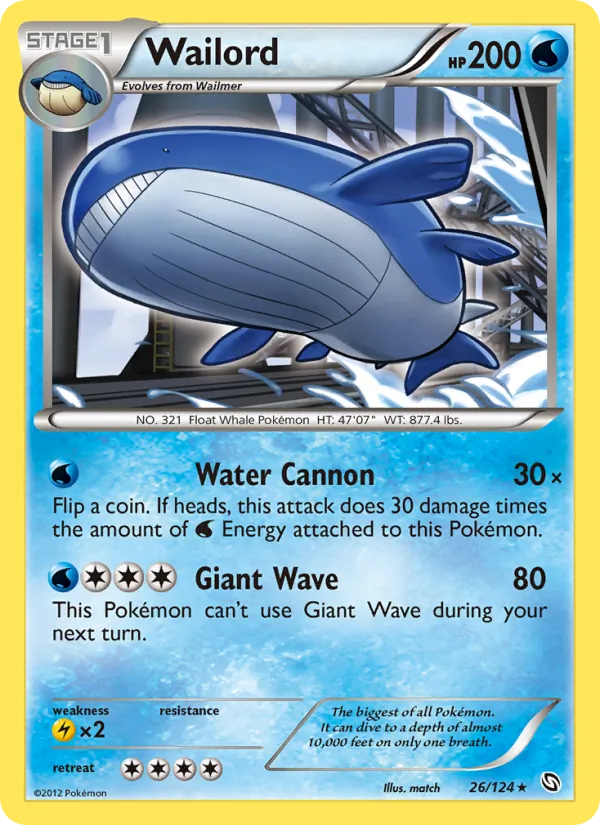 Wailord (Dragons Exalted #26/124)
