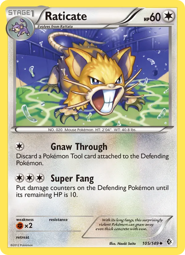 Raticate (Boundaries Crossed #105/149)