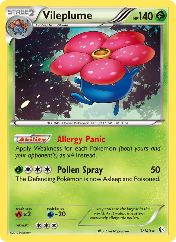 Vileplume (Boundaries Crossed #3/149)