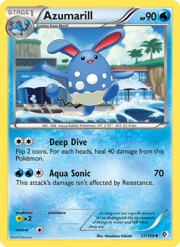 Azumarill (Boundaries Crossed #37/149)