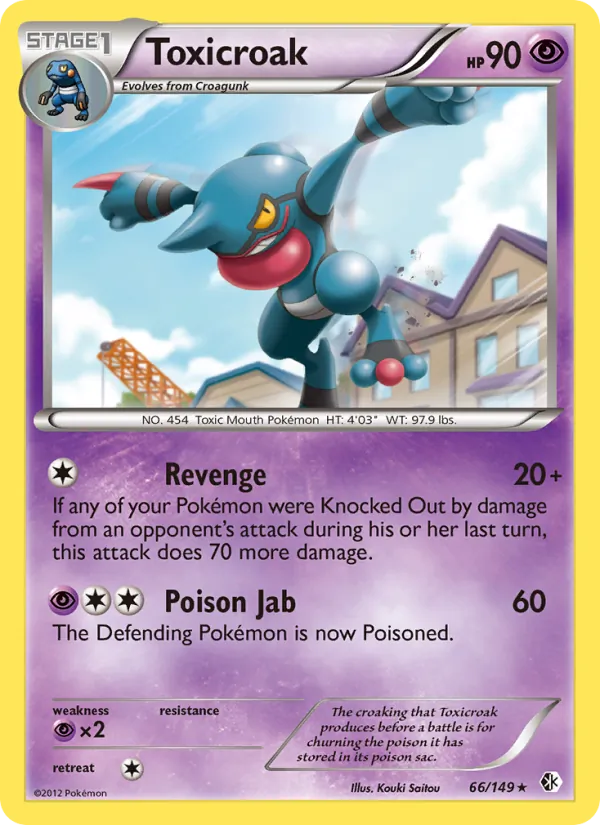 Toxicroak (Boundaries Crossed #66/149)