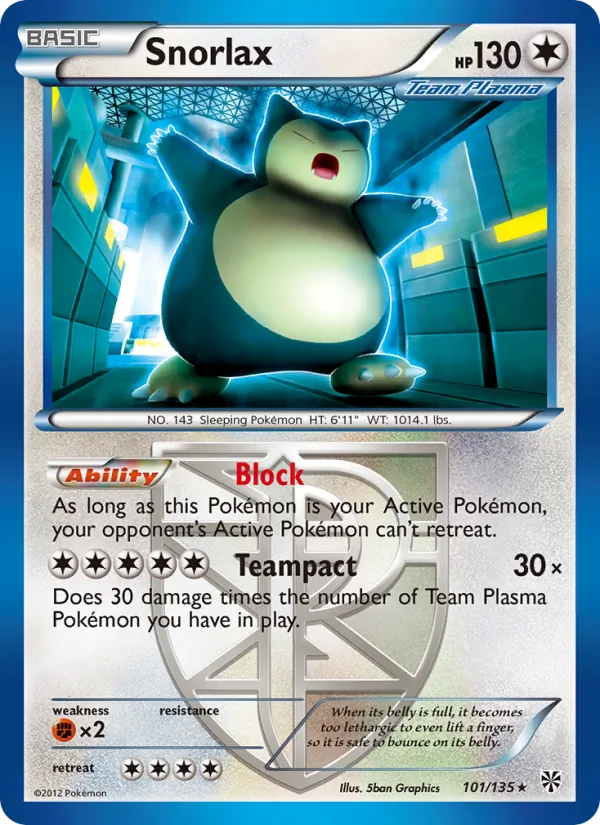 Snorlax (Plasma Storm #101/135)