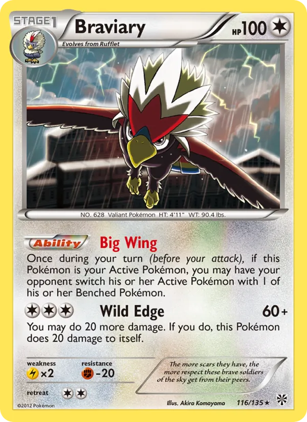 Braviary (Plasma Storm #116/135)