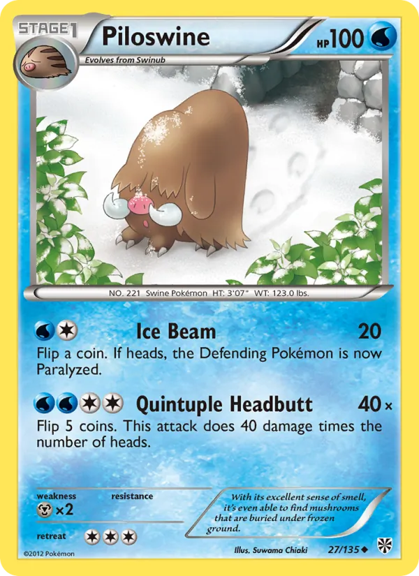 Piloswine (Plasma Storm #27/135)