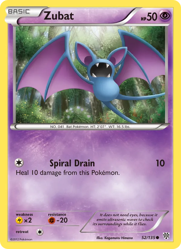 Zubat (Plasma Storm #52/135)