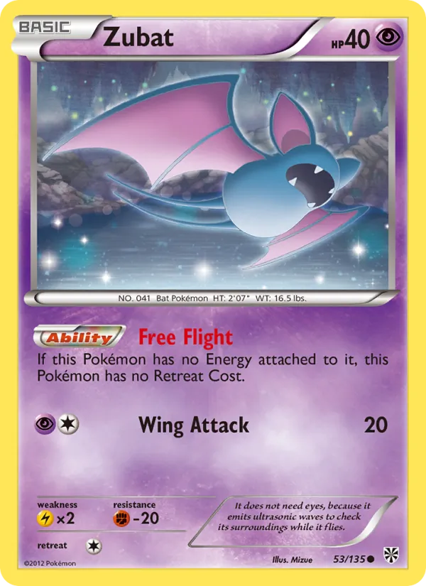 Zubat (Plasma Storm #53/135)