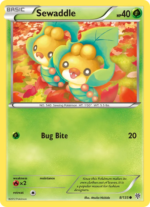 Sewaddle (Plasma Storm #8/135)