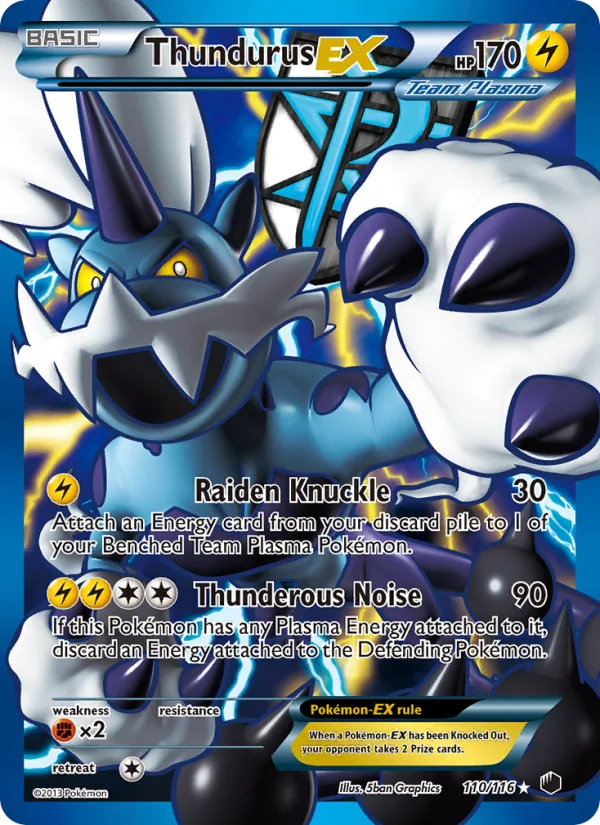 Thundurus-EX (Plasma Freeze #110/116)