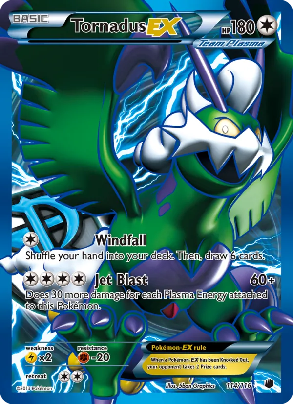 Tornadus-EX (Plasma Freeze #114/116)