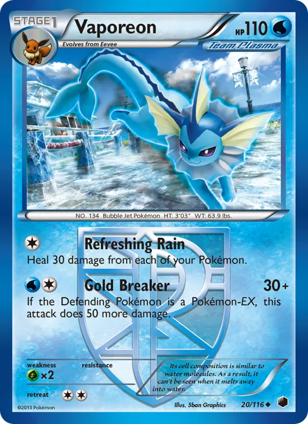 Vaporeon (Plasma Freeze #20/116)