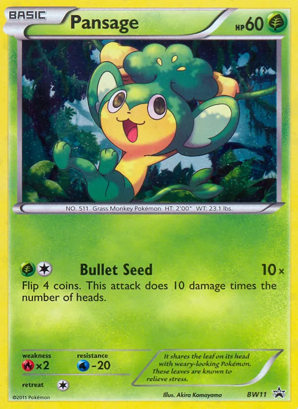 Pansage (BW Black Star Promos #BW11/101)