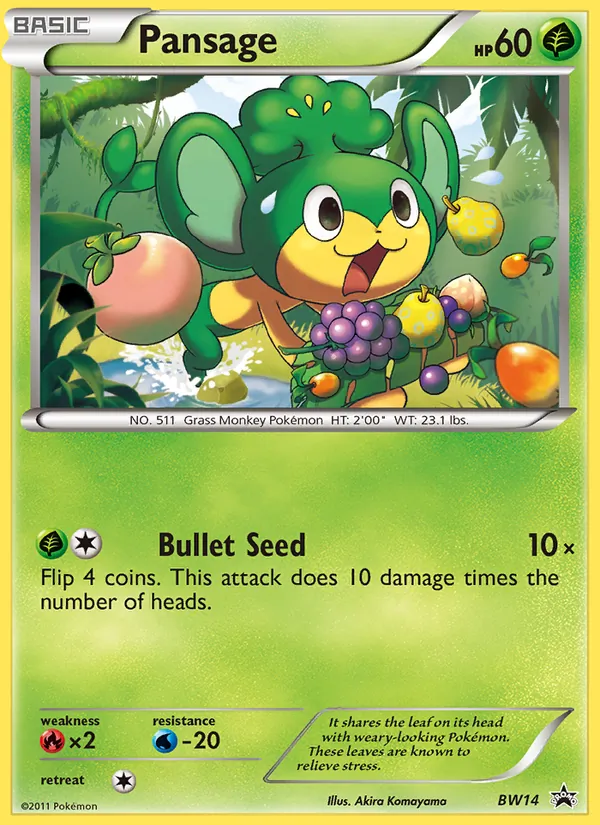 Pansage (BW Black Star Promos #BW14/101)