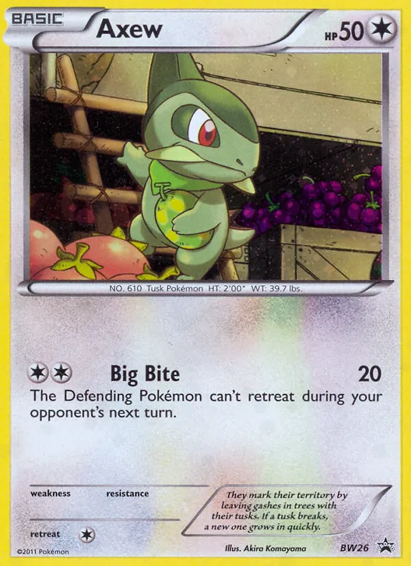 Axew (BW Black Star Promos #BW26/101)