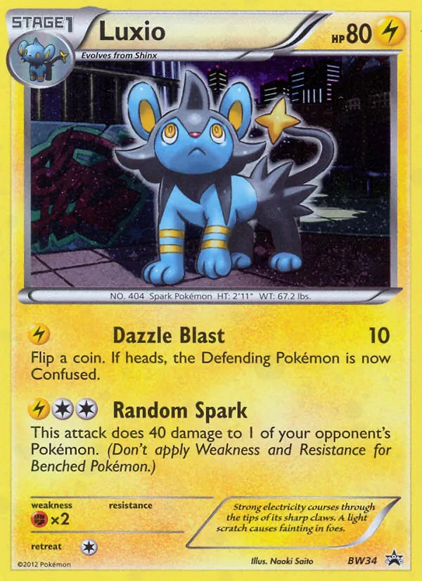Luxio (BW Black Star Promos #BW34/101)