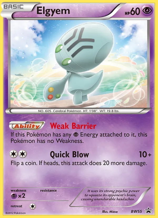 Elgyem (BW Black Star Promos #BW55/101)