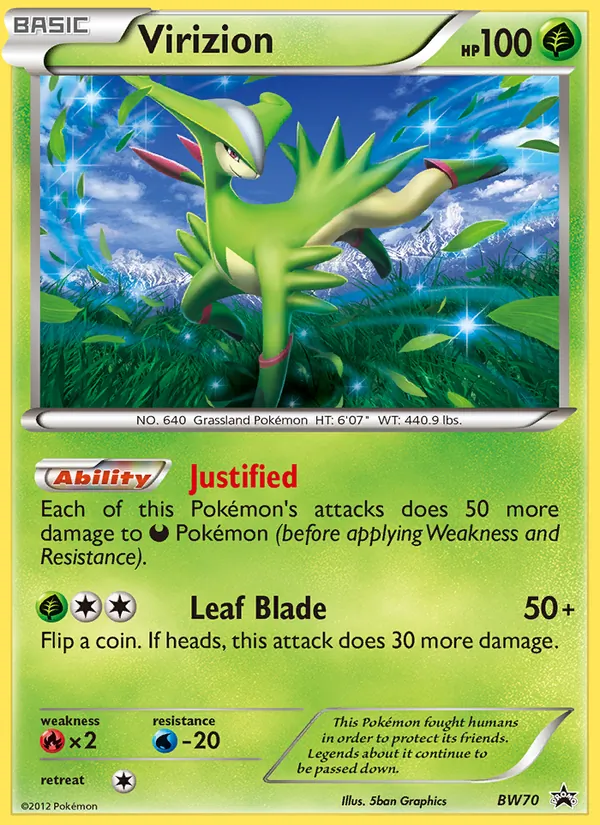 Virizion (NB Promo #BW70/101)