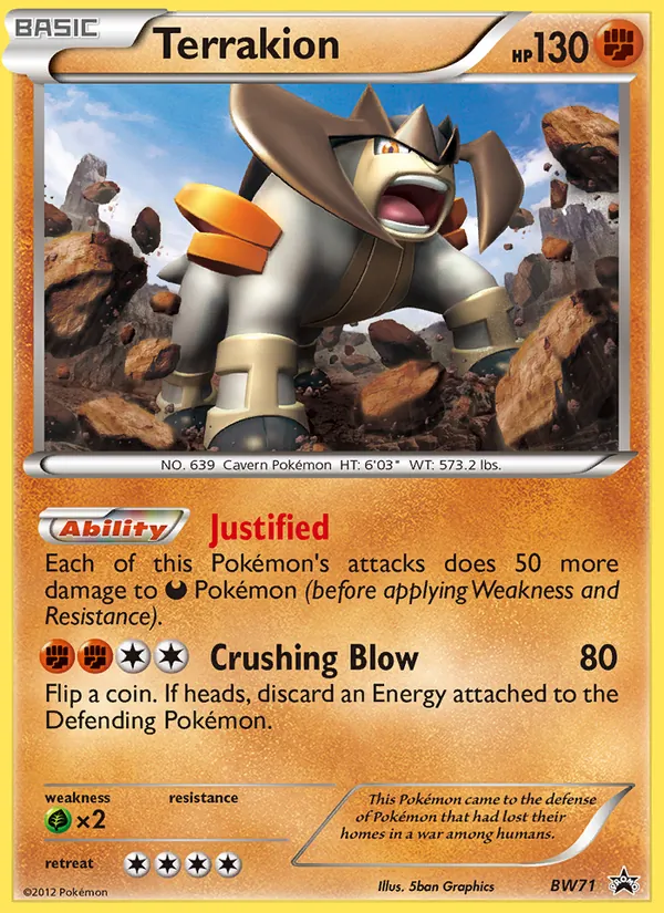 Terrakion (NB Promo #BW71/101)