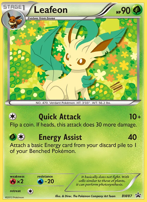 Leafeon (BW Black Star Promos #BW87/101)