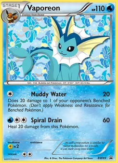 Vaporeon (BW Black Star Promos #BW89/101)