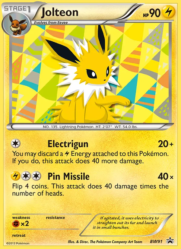 Jolteon (BW Black Star Promos #BW91/101)