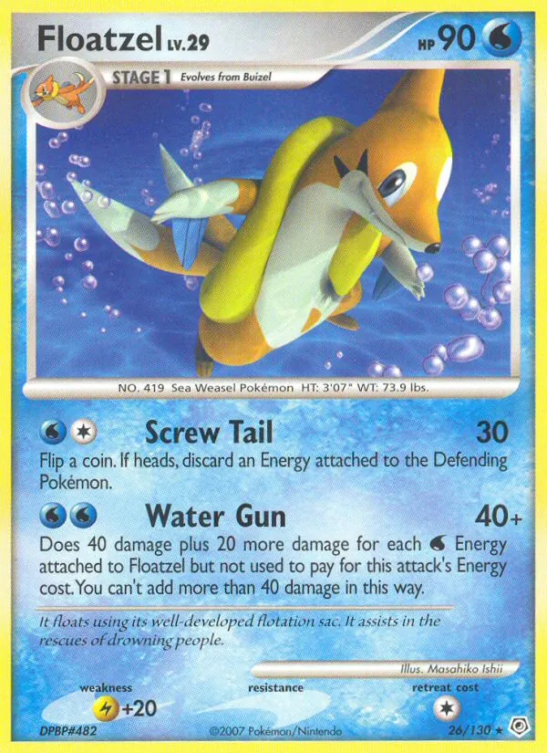 Floatzel (Diamond & Pearl #26/130)