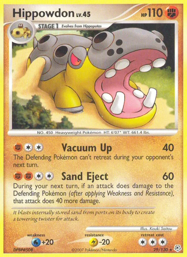 Hippowdon (Diamond & Pearl #29/130)