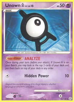 Unown A (Diamond & Pearl #65/130)