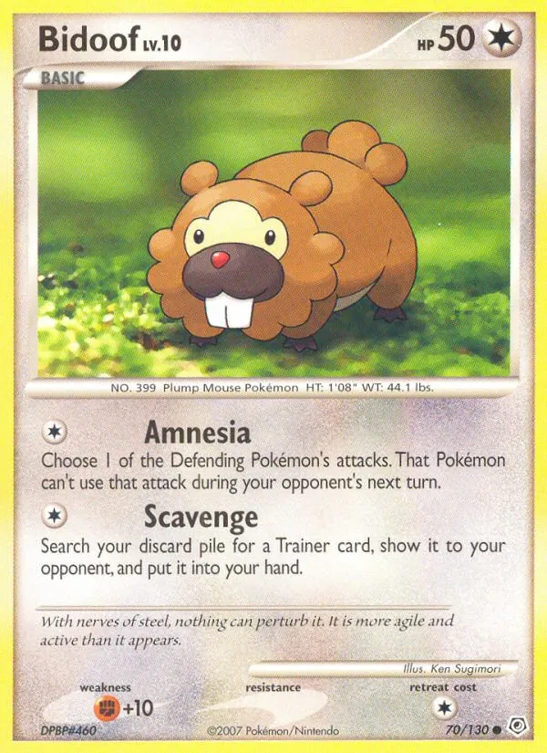 Bidoof (Diamond & Pearl #70/130)