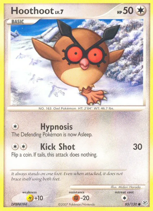 Hoothoot (Diamond & Pearl #85/130)