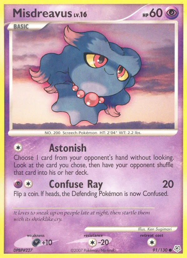 Misdreavus (Diamond & Pearl #91/130)
