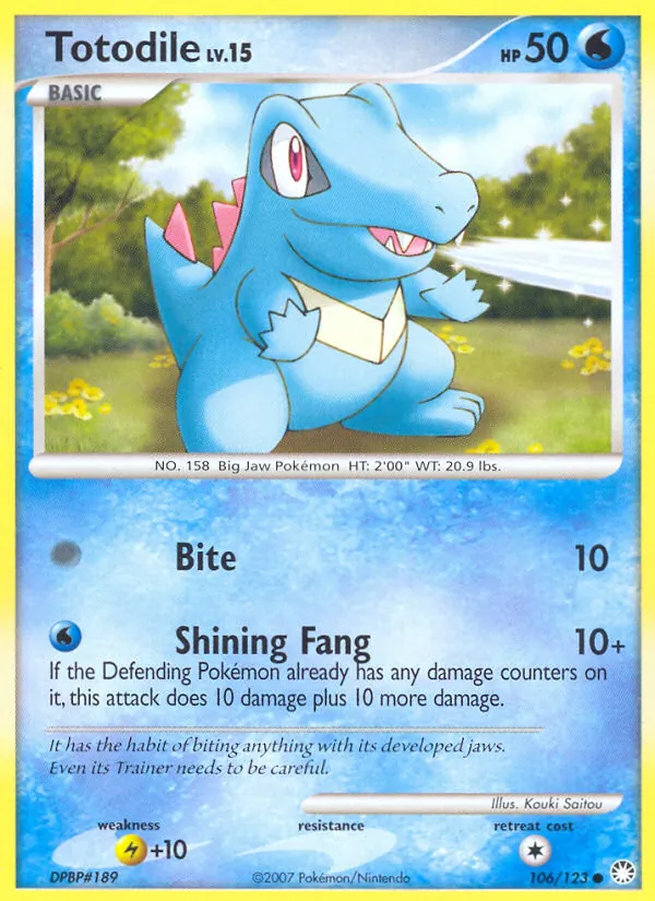 Totodile (Mysterious Treasures #106/123)