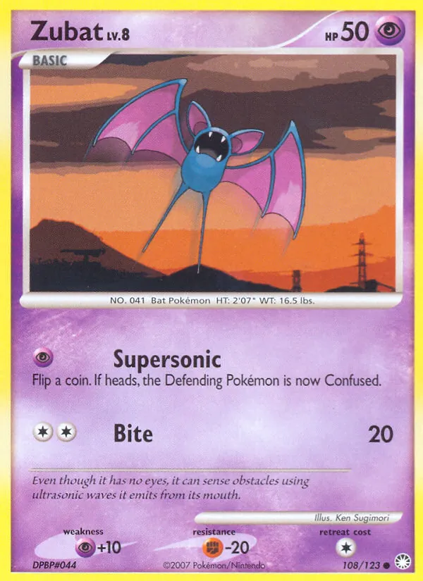 Zubat (Mysterious Treasures #108/123)