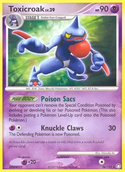 Toxicroak (Mysterious Treasures #36/123)