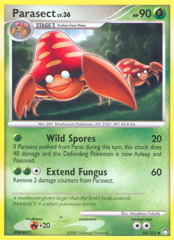 Parasect (Mysterious Treasures #58/123)