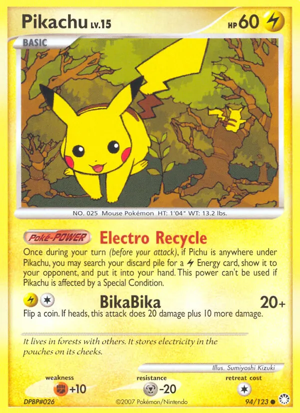 Pikachu (Mysterious Treasures #94/123)