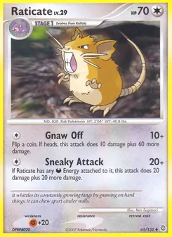 Raticate (Maravillas Secretas #61/132)