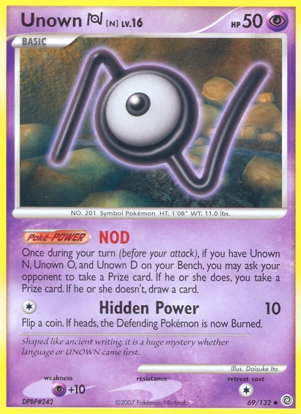 Unown N (Secret Wonders #69/132)