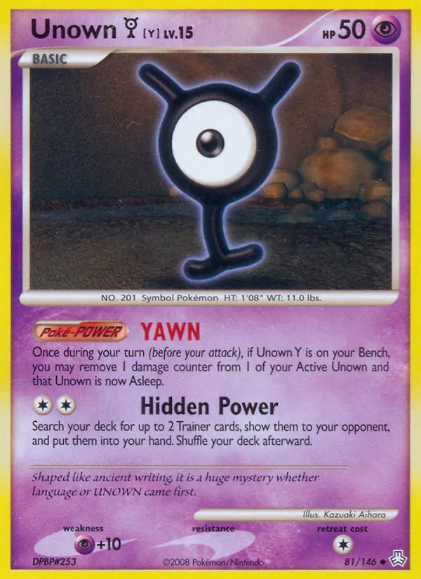Unown Y (Legends Awakened #81/146)