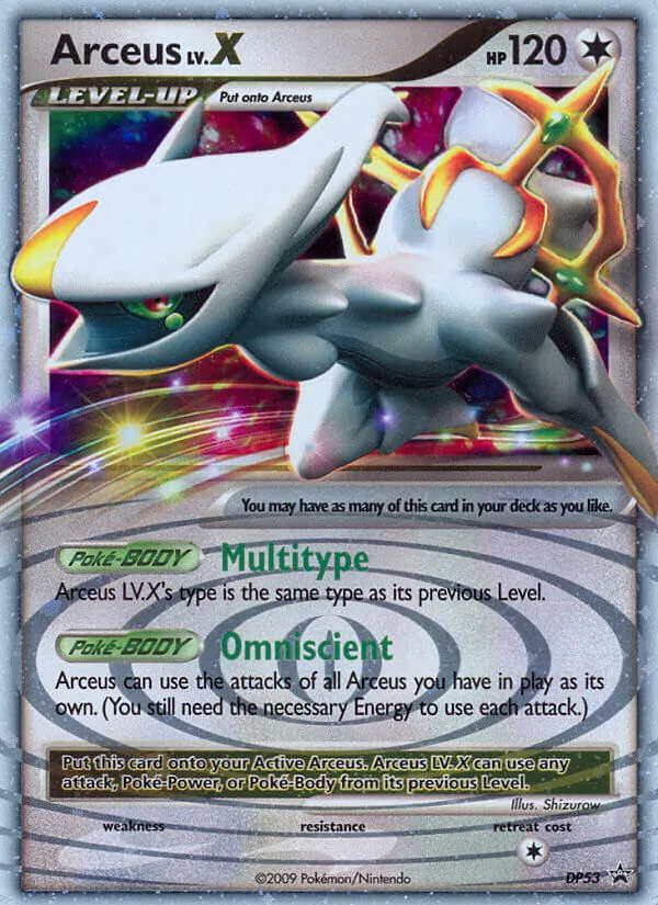 Arceus (DP Black Star Promos #DP53/56)