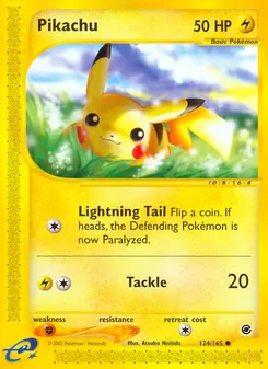 Pikachu (Expedition Base Set #124/165)