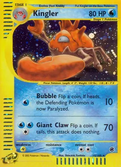 Kingler (Expedition Base Set #15/165)