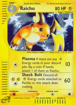 Raichu (Expedition Base Set #25/165)