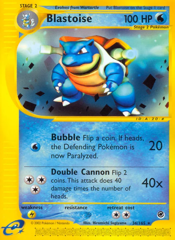Blastoise (Expedition Base Set #36/165)