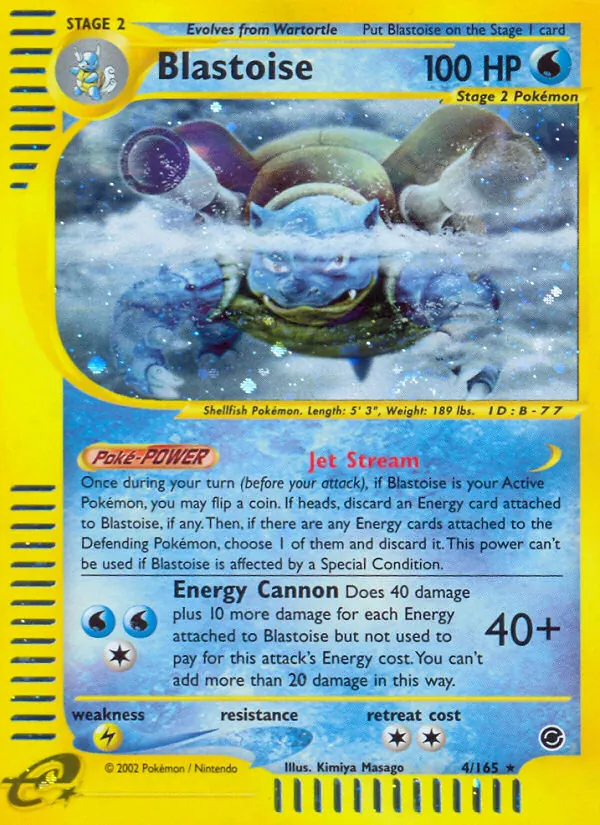Blastoise (Expedition Base Set #4/165)