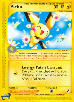Pichu (Expedition Base Set #58/165)